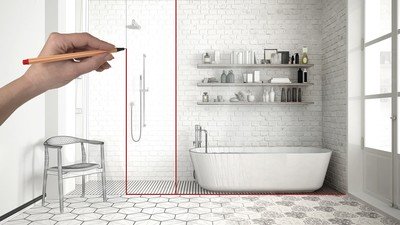 Dusche nach Maß für eine flexible Raumgestaltung